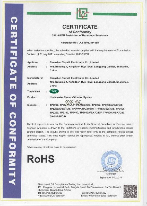 RoHS - Shenzhen Topwill Electronic Co., Limited