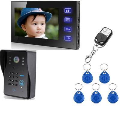 China ABS plastic & Aluminum Alloy Home Security Video Door Phone Intercom Doorbell Camera with 7