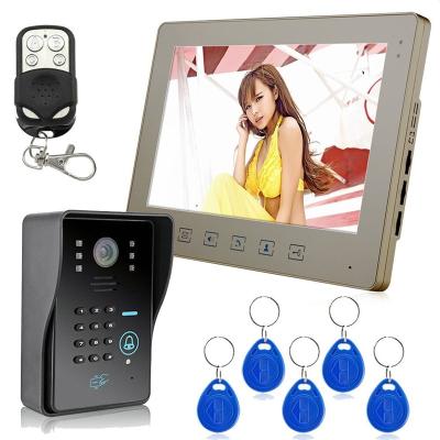 China ABS plastic & NEW Aluminum Alloy Color Video 10 Inch Wired Door Phone For Villa for sale