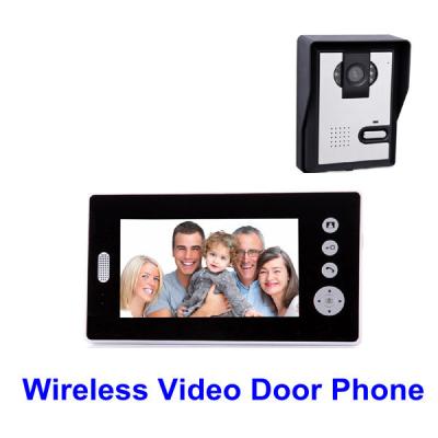 China 2.4GHZ Wireless 7 Inch TFT Color Video Door Phone Intercom for sale