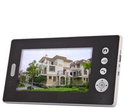 China Smart Home Access Control System 7 Inch TFT Color Monitor 2.4GHz Digital Wireless Video Door Bell Intercom for sale