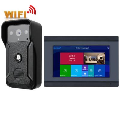 China Hot 7 Inch NIGHT VISION Monitor Wired Wifi Door Phone Video Intercom With HD 1080P Camera Night Vision, Support APP Remote Intercom for sale