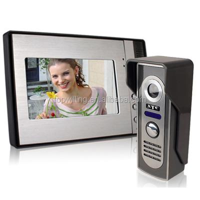 China Hands-free ABS 7inch video door phone, door bell LCD color video door phone for villa for sale