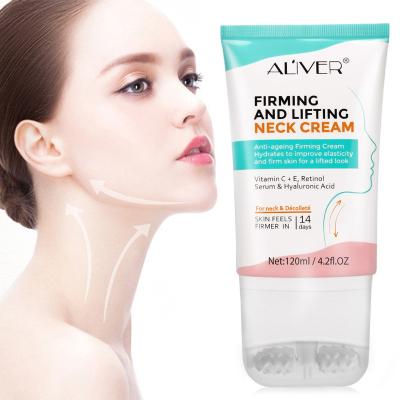 China Beauty Anti-Wrinkle Aliver Double Neck Roller Neck Cream Anti Aging Lifting Firming Skin Care Product V-Type Neck Cream For Women for sale