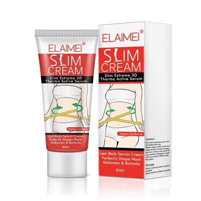 China ELAIMEI Fat Burning Weight Loss Lotion Natural Herbal Slim Hot Workout Cream Belly Burning Slimming Cream for sale