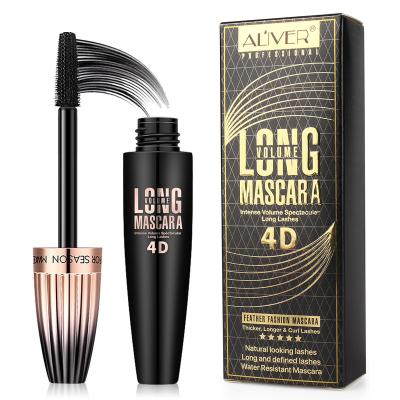 China Private Label 4D Silk Fiber Water Resistant Lash Mascara Lengthening Thick Long During Eyelash Water Resistant Smudge Proof Mascara for sale