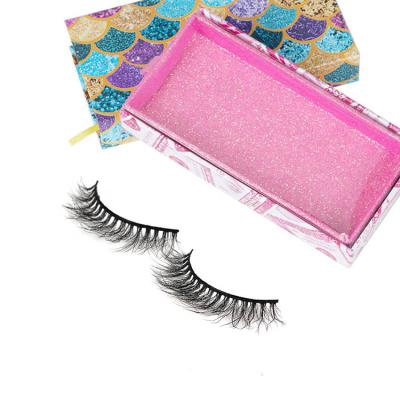 China custom high temperature silk false eyelashes custom box for high temperature silk 3d eyelash for sale