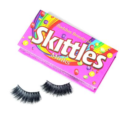 China Fake 3D Mink Eyelashes Fluffy Tapered Hand Made Private Label Custom Wholesale Sellers 25mm for sale