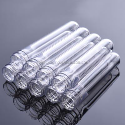 China 36mm Neck Size 12g 16g 19g 47g 55g Recyclable Clear PET Preform Tubes Manufacturers For Bottles for sale