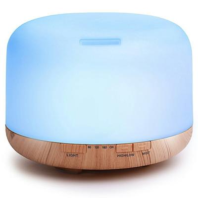 China 7 Color Lights Outdoor Aromatherapy Diffuser Cool Mist Essential Oil Diffuser 550ml Humidifier for sale