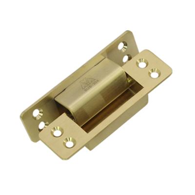 China Hidden Factory stainless steel 304 hidden type 130R5 radius corner quiet Satin brass concealed door hinges for sale