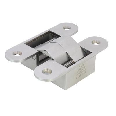 China 180 Degree Smooth Open Slow Open Small And Unique Stainless Steel Quiet Concealed Hinge Wooden Door for sale