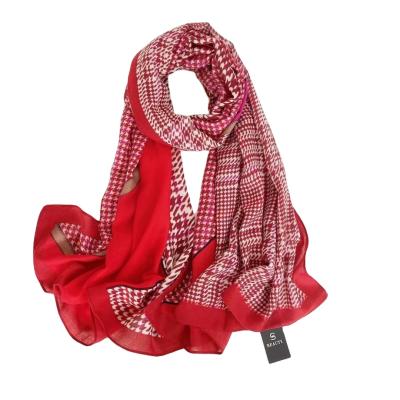 China 2021 Women's Polyester Printed Universal New Design Muslim Shawl Polyester Cotton Scarf For Women for sale