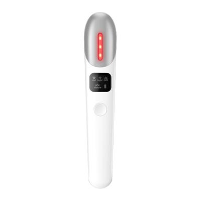 China Portable Eye Massage Pen Ion Heat 6D Eye Massager Tightening Skin Rejuvenation Face Wrinkle Lift RF Electric Eye Massager for sale