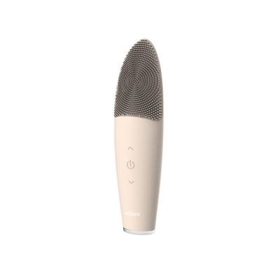 China Acne Treatment China Supplier Led Spinning Brush Facial Cleansing Skin Care Factory Sonic Silicone Facial Cleansing Brush Cordless for sale