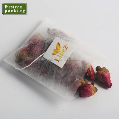 China Safety Pyramid Labeled Biodegradable PLA Corn Fiber Tea Bag for sale