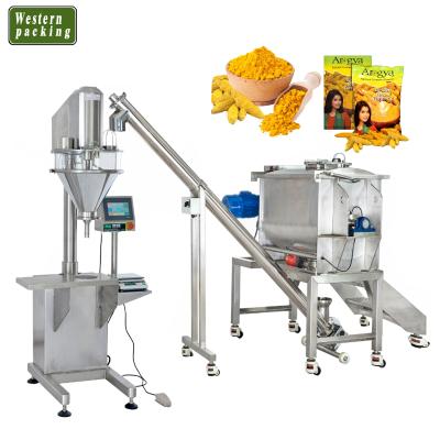 China Dry Food Spice Powder Filling Machines , Small Powder Filling Machine for sale