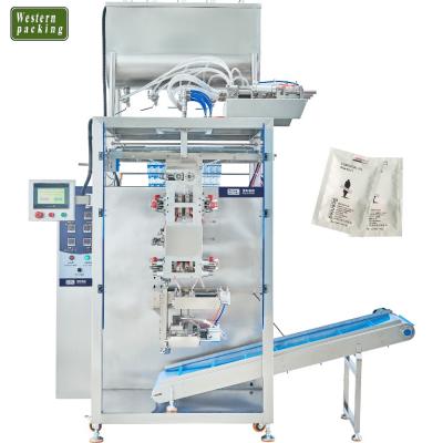 China Multi Lines Sachet Body Shampoo Packing Machine PLC + Screen /English Screen Liquid Packing Machine for sale