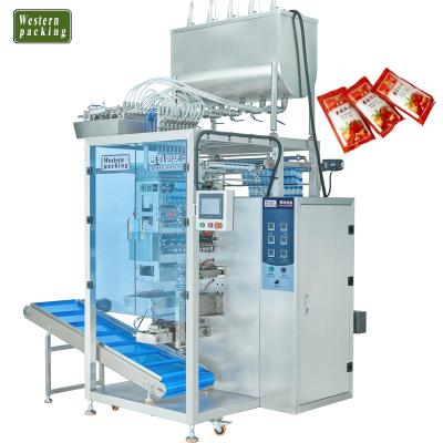 China Small beverage pouch sauce packaging machine, tomato sauce packaging machine, chili sauce developing machine for sale