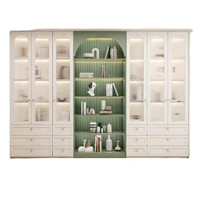 China Modern Hot Saling Light Luxury Nordic Home Wood Bookcase With Manufacture Price for sale