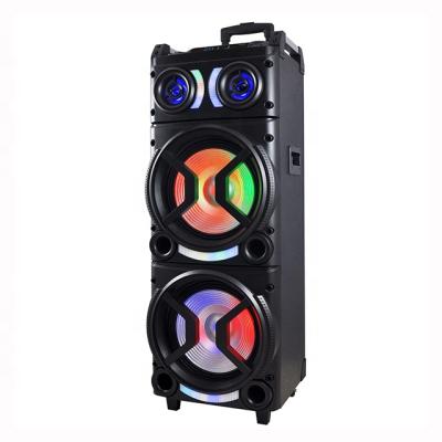 China Show Information Video Super Bass Smart Party Player Cart Speaker With Disco Sound Led Flashing Light for sale