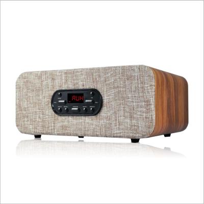 China Home Wireless Audio Wireless Design Audmic BT Wooden Desktop Speakers With Subwoofer for sale