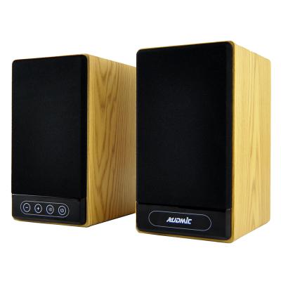 China Audmic Bluetooth 2.0 Wireless Stereo Bookshelf Speaker Pair With USB, TF, AUX, RCA IN for sale