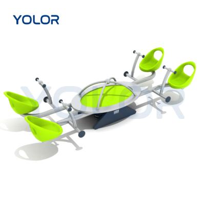 China Ages 5-12+ Kids Outdoor Multi-Seat Seesaw Free Ride, Parallel Seesaw Ride is suitable for children of all ages for sale