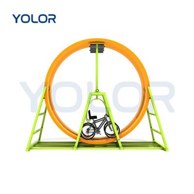 China 12 Years+ New Design Equipment Unpowered 360 Degree Rotating Bike Ride For Sale Single Ring / Double Rings for sale