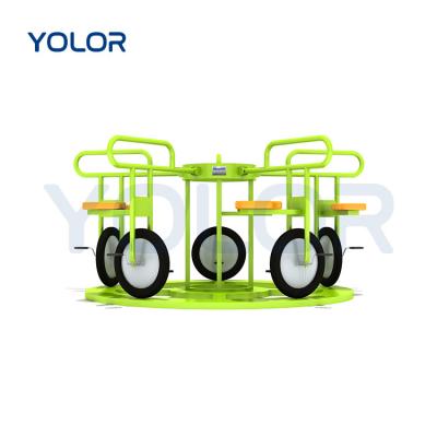 China 3-12 Years+ Large Children's Outdoor Sports Toy Equipments Playground Carousel Kindergarten Pedal Bicycle for sale