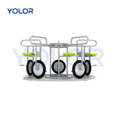 China 3-12 Years+ Hot Carousel Playground Toys Kindergarten Rotating Five Seat Pedal Bicycle For Sale for sale