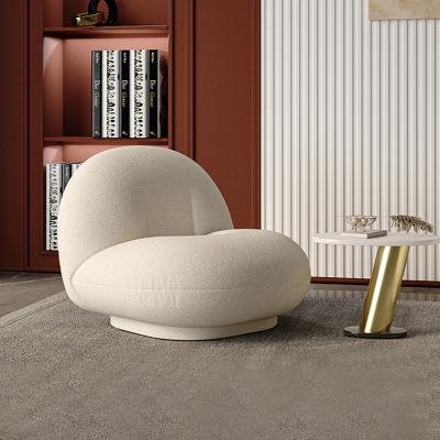 China Nordic lazy living room sofa small living room sofa modern leisure cashmere cashmere rotation single chair for sale