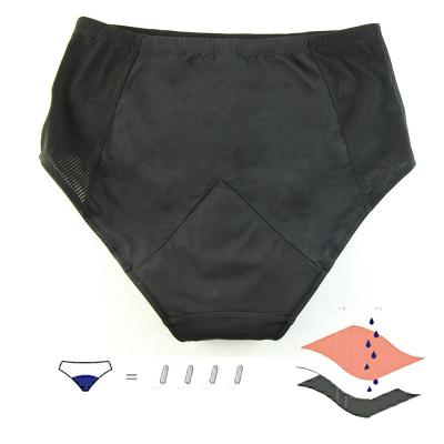 China Antibacterial Reusable Menstrual Panties Leak Proof Functional Organic Recycled Underwear 4 Layer Lynmiss Period Panties for sale