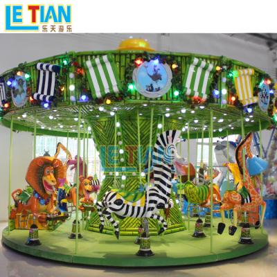 China Amusement Park Theme Park Rides Outdoor Kids Electric Playground Carousel Horses for Kids and Adults for sale