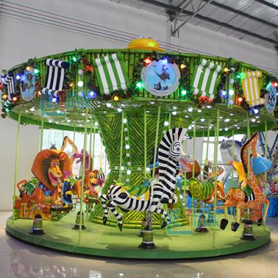 China Amusement Park Outdoor Ride Game Hot Selling Product Carousel For Sale Merry Vanish Round Making for sale