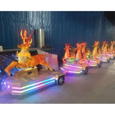 China Outdoor Amusement Park Playground Family Rides Electric Train Amusement Park Tourist Trackless Equipment For Sale for sale