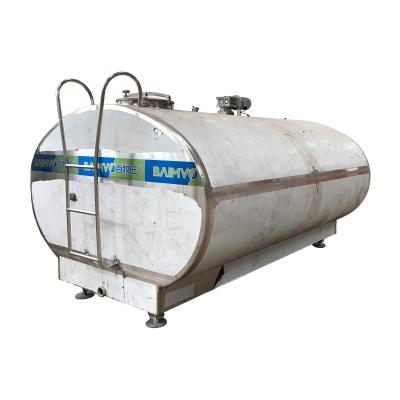 China Food & Beverage Factory Stainless steel tank dairy machine cooler refrigeration milk cooling tank dairy storage tank 3000 litres  BAIMVO BAIMUWANG for sale