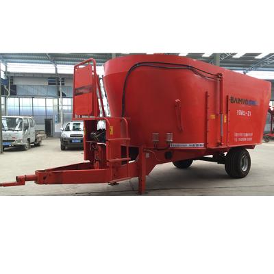 China Farms 9TMRL-21 hot sale practical silage mixer vertical TMR mixer for dairy animal feed  BAIMVO BAIMUWANG for sale