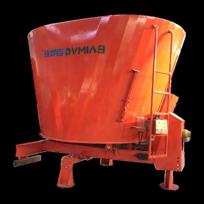 China Farms TMR mixer for dairy animal feed 9TMRL-12  silage mixer vertical  BAIMVO BAIMUWANG for sale