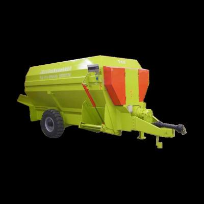 China Farms 9JQW-9 horizontal cattle feed mixer Dairy farm equipment horizontal TMR feed mixer tractor BAIMVO BAIMUWANG for sale