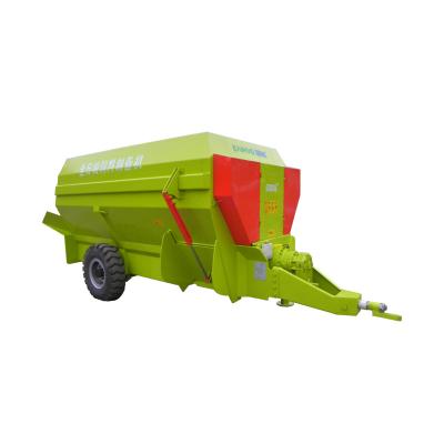 China Farms 9JQW-7 Horizontal cattle feed mixer wagon Dairy farm  TMR Cattle Feed Mixer BAIMVO BAIMUWANG for sale