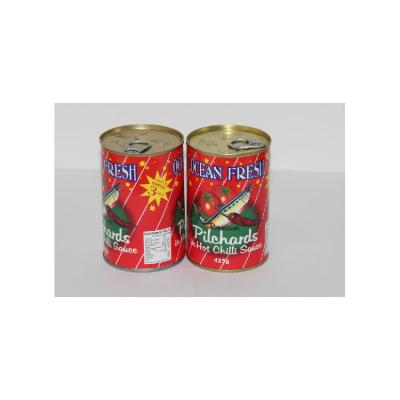 China Good taste canned sardine factory made canned in tomato sauce and with chili canned fish and canned mackerelwith lower price for sale