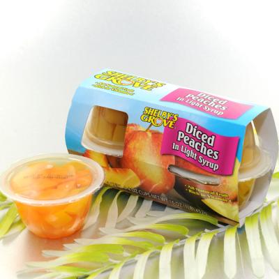 China 4.5OZ And 4OZ Canned Fruit Cups With Orange, Pineapple, Pear, Peach With Good Taste for sale