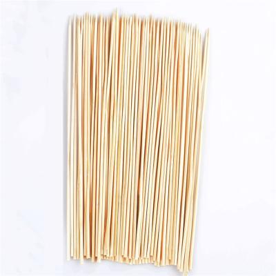 China 100pcs One Time Easily Cleaned Disposable Camping Grill Bamboo Wooden BBQ Grill Spikes BBQ Bamboo Party Meat Stick Bamboo Tool H930 for sale