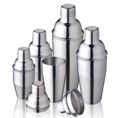 China 700/550ML Stainless Steel Viable European Style Cocktail Shaker Pot Bar Martini Drink Mixer Party Bar Tools H271 for sale