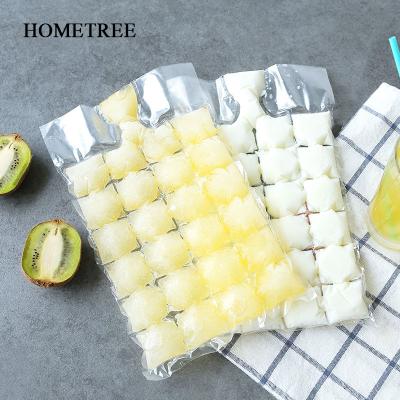 China 10pcs/pack Disposable Ice Popsicle Tray Mold 24 Ice Cube Mold Summer DIY Tool Disposable Ice Drinking Cooler Bags H488 for sale