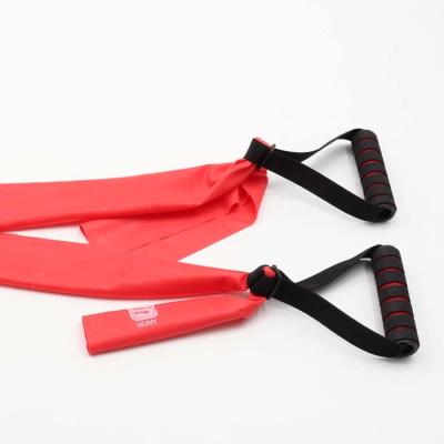 China Fitness Gym Equipment Adjustable Stretch Resistance Bands TPE expander band with handle for sale