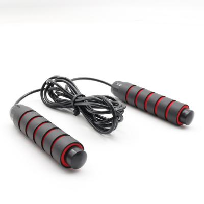 China Hot Selling PVC coated wire Weighted Jump Rope with Long Handle for Skipping Speed Exercise for sale