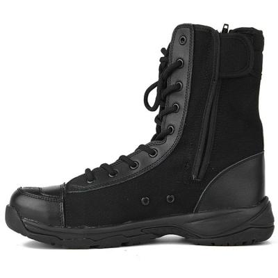 China Cow Leather +Oxford Good Quality Boots Cheap Military Army Combat Boots for sale