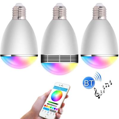 China Mini Smart E27 RGB Blue Tooth Speaker With Led Bulb Light for sale